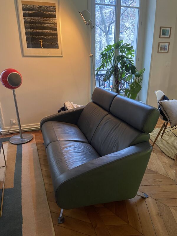 Canapé en cuir inclinable Steiner