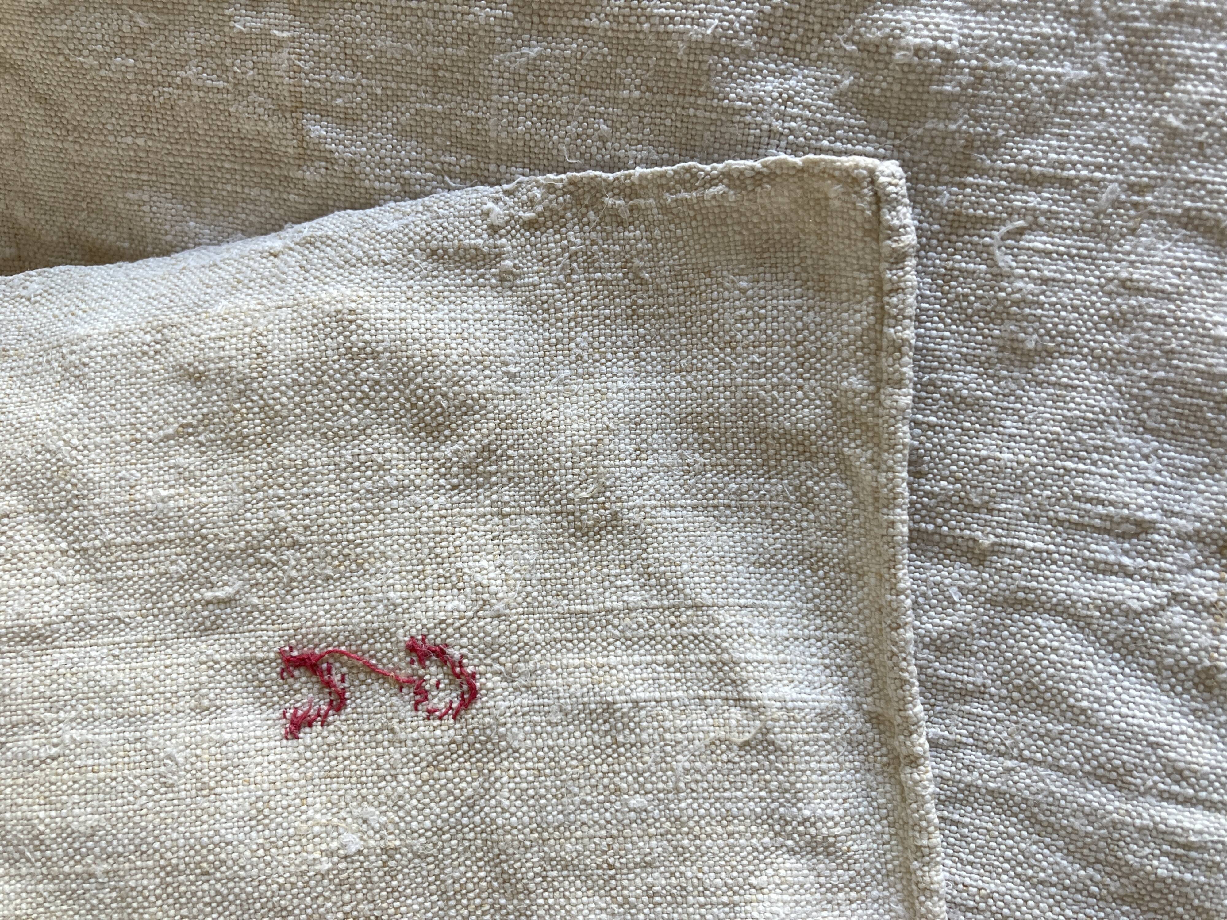 19th L260cm raw linen reserve farm case