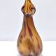Vase expérimental en verre de Murano ambré, attribué à Anzolo Fuga, Italie