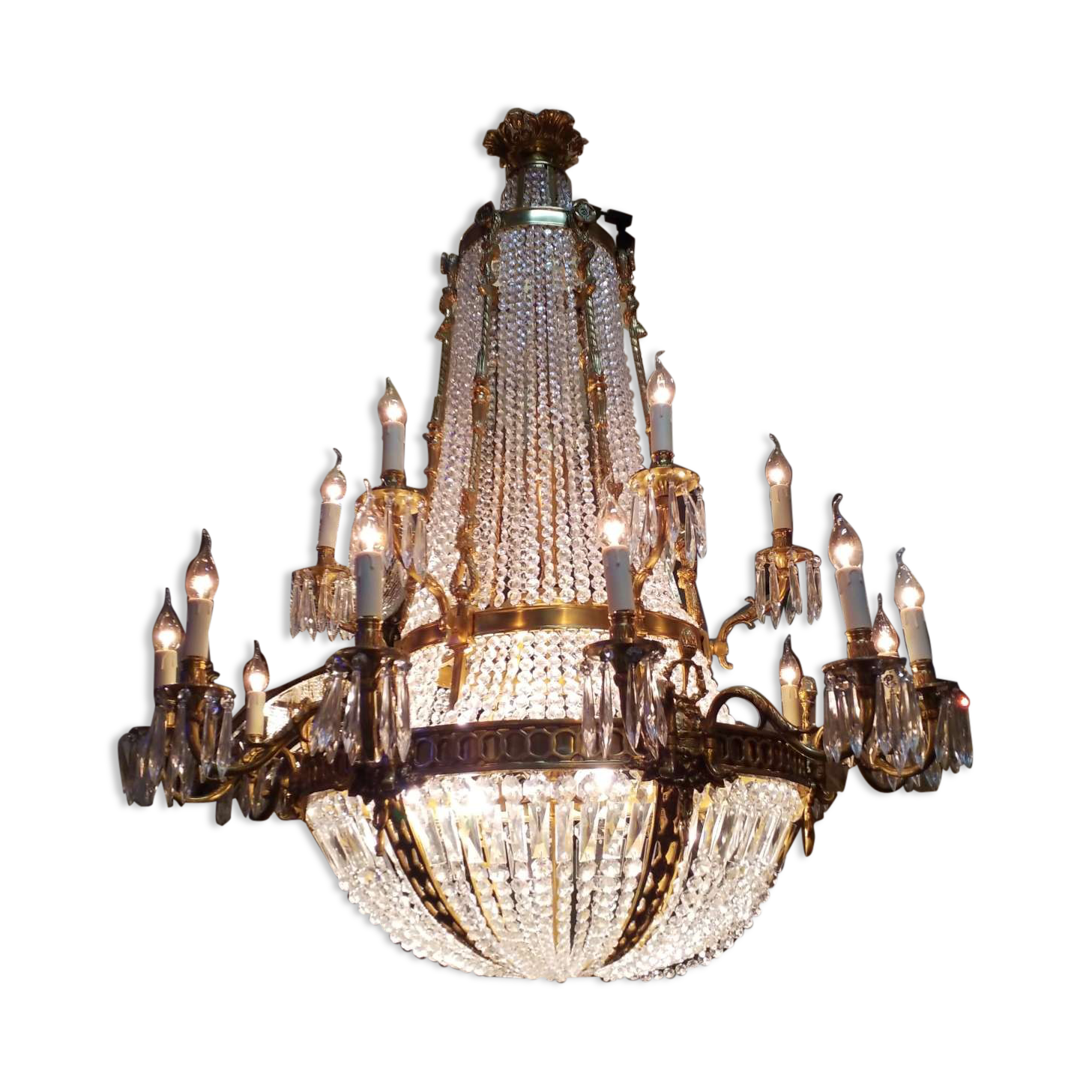 Chandelier with tassels