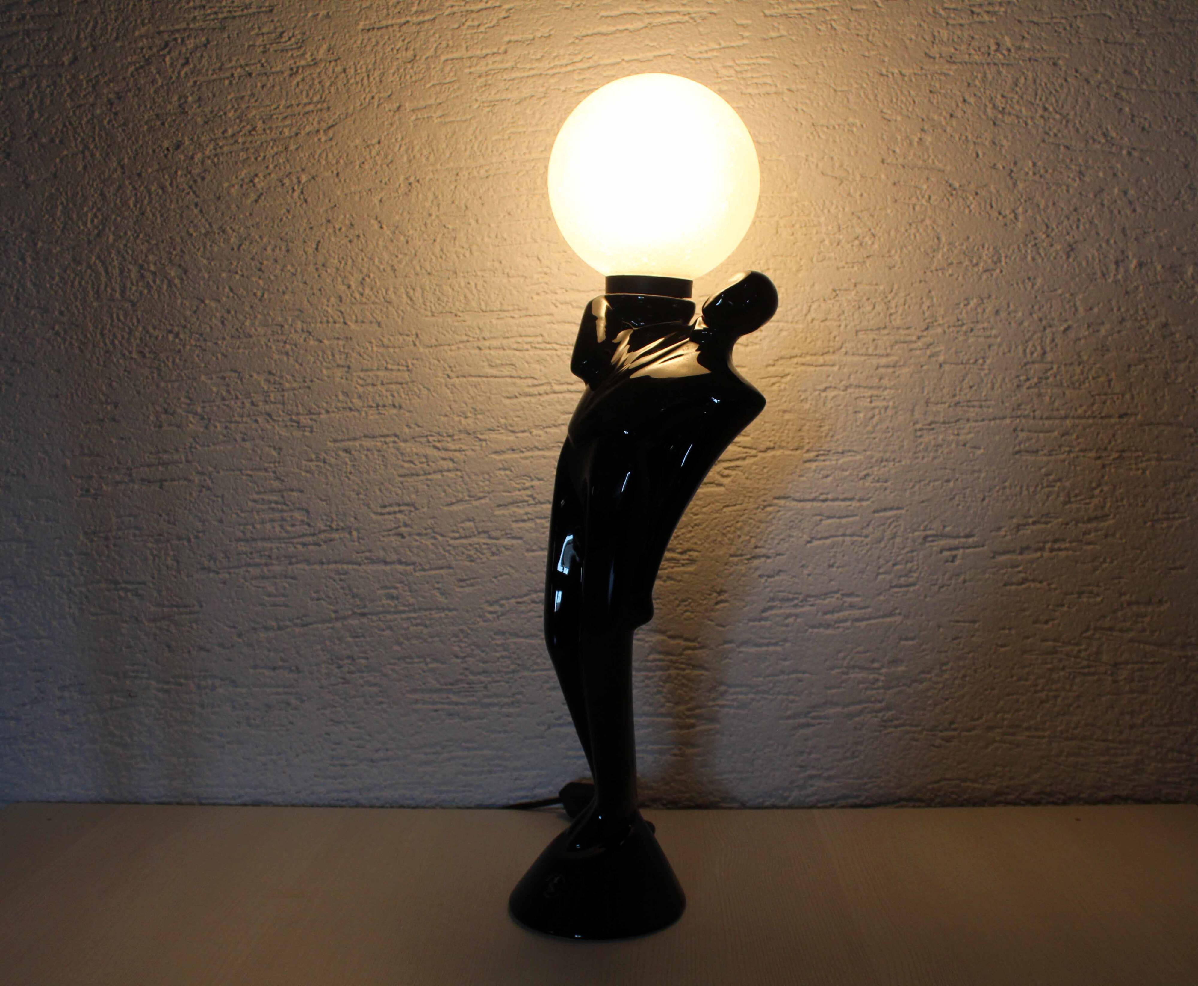 Vintage earthenware lamp