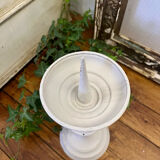 Pique cierge ancien en laiton patine shabby chic
