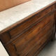Drawer chest with marble top