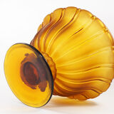 Art Deco Amber Glass Centerpiece Bowl-Circa 1930s