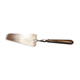 Silver metal pie shovel