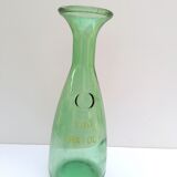 Glass carafe, Italian bistro style, pitcher green wine bottle