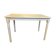 Farm table with a cream patina.