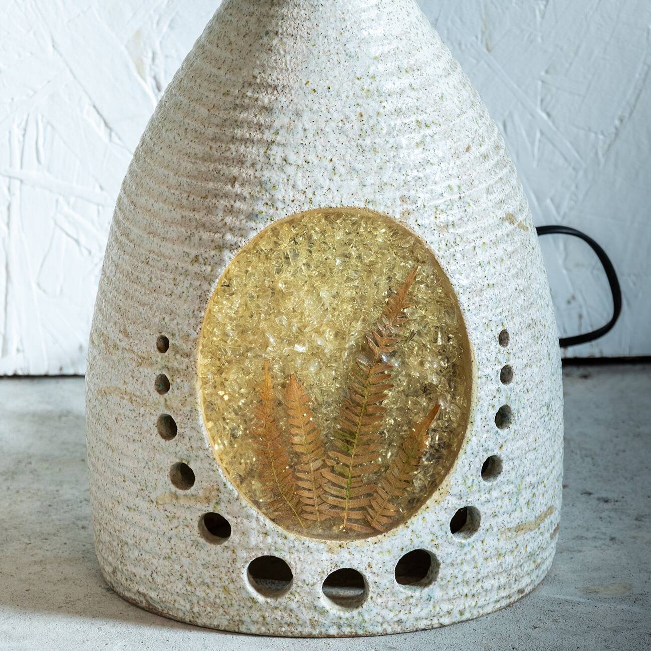 Accolay potter floor lamp in ceramic and resin circa 1960