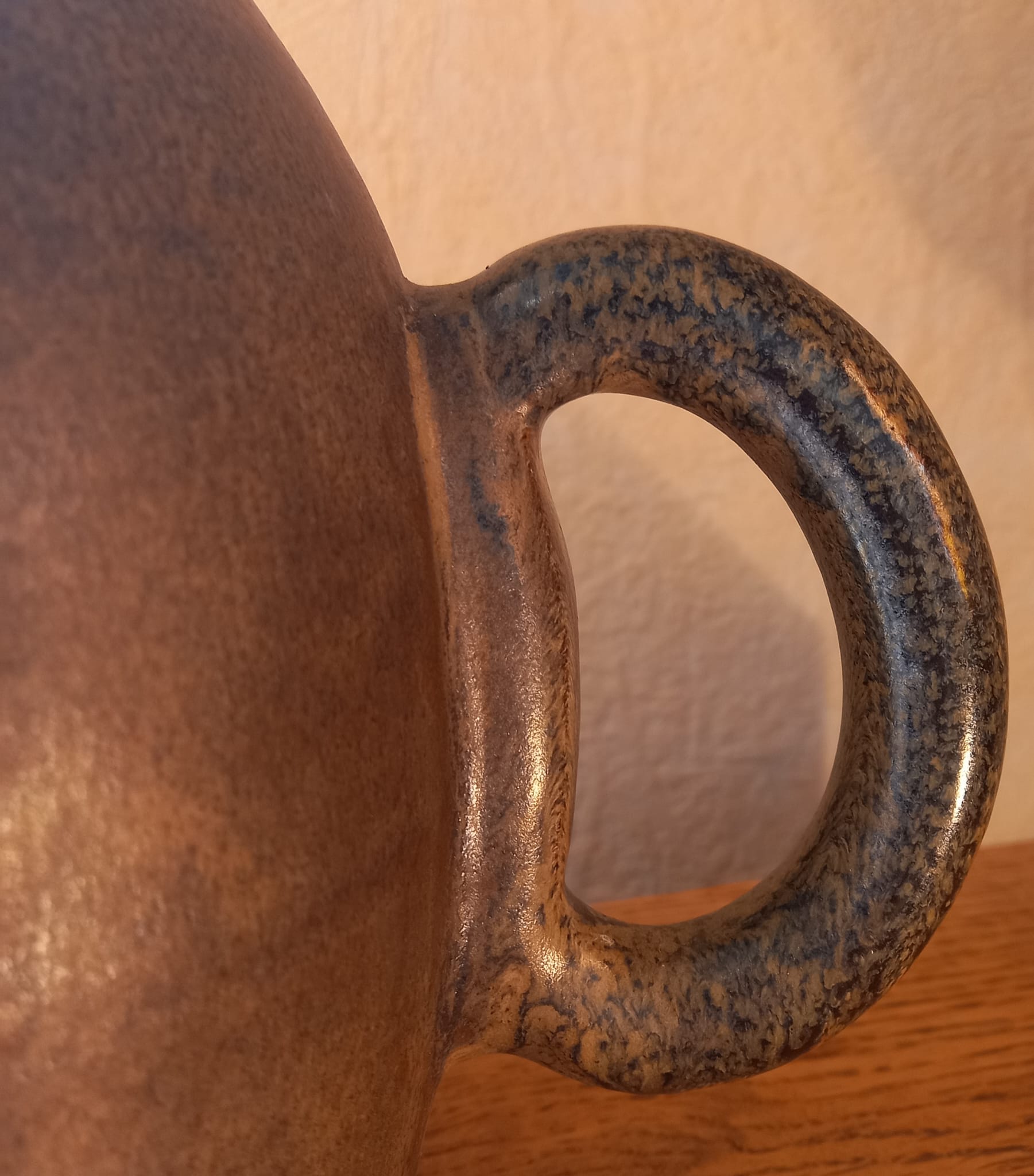 Oblong vintage ceramic vase