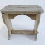 Small renovated solid wood bench