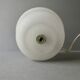 Mushroom lamp in white opaline, Murano, 80s