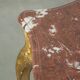 Antique French side table with marble tabletop from the 19th century