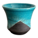 Pocket Vase Bowl Ashtray Raky Signed Pottery Craft Turquoise Z