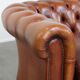 English style cowhide Chesterfield sofa