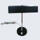 Matte black and chrome lamp from the 80s - Vintage space age Notaire lamp.
