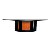 Buffet de style Art Déco noir des années 80