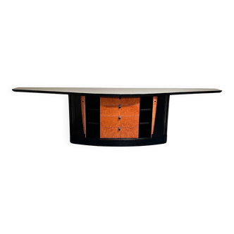 Black 80’s Art Deco style sideboard