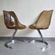 Suite de 4 chaises Eurosteel vintage 1970