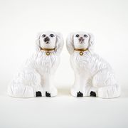 Ceramic dog figurines, English style, 1970s, made in England