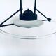 Black Pendant Lamp, 1980s