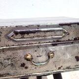 Old sheet metal filing cabinet storage box