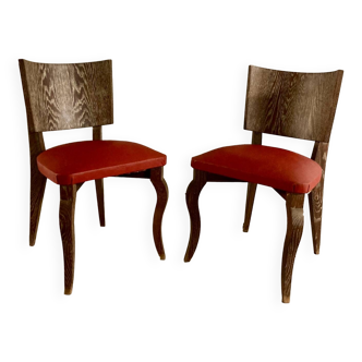 Pair of vintage art deco chairs