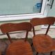 Lot of 6 wooden bistro chairw German