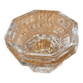 Hexagonal glass candle holder