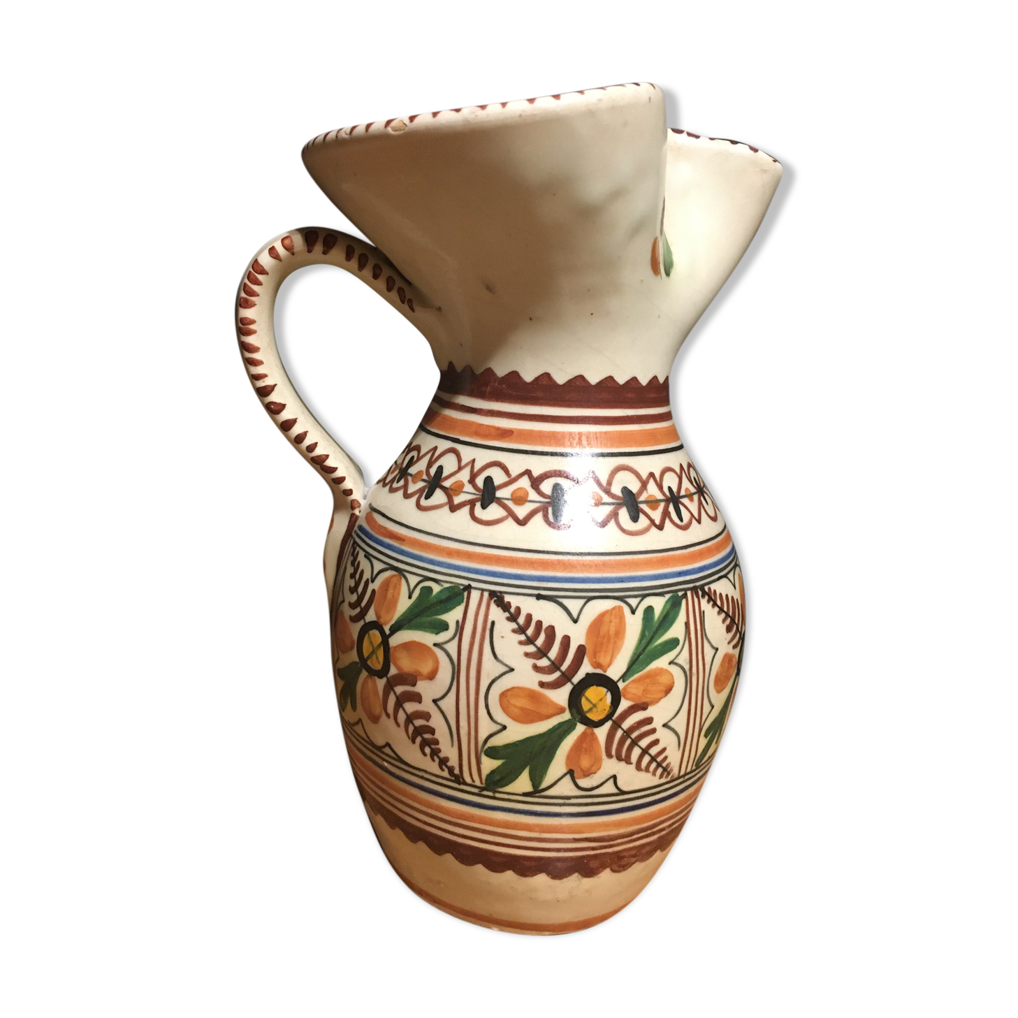 Pitcher italian ceramics Sanguino Toledo