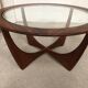 Round Astro coffee table by G-Plan teak 60s