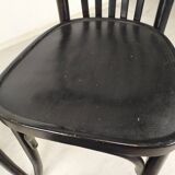 Pair of black bistro chairs