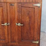 Butcher's buffet ice chest from the Art Deco period in oak
