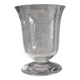 Art deco crystal vase by Baccarat, Michelangelo model
