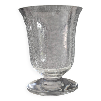 Art deco crystal vase by Baccarat, Michelangelo model