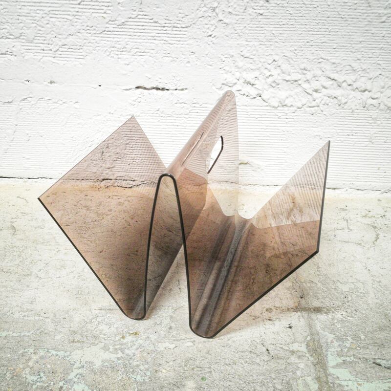 Plexiglas design magazine holder