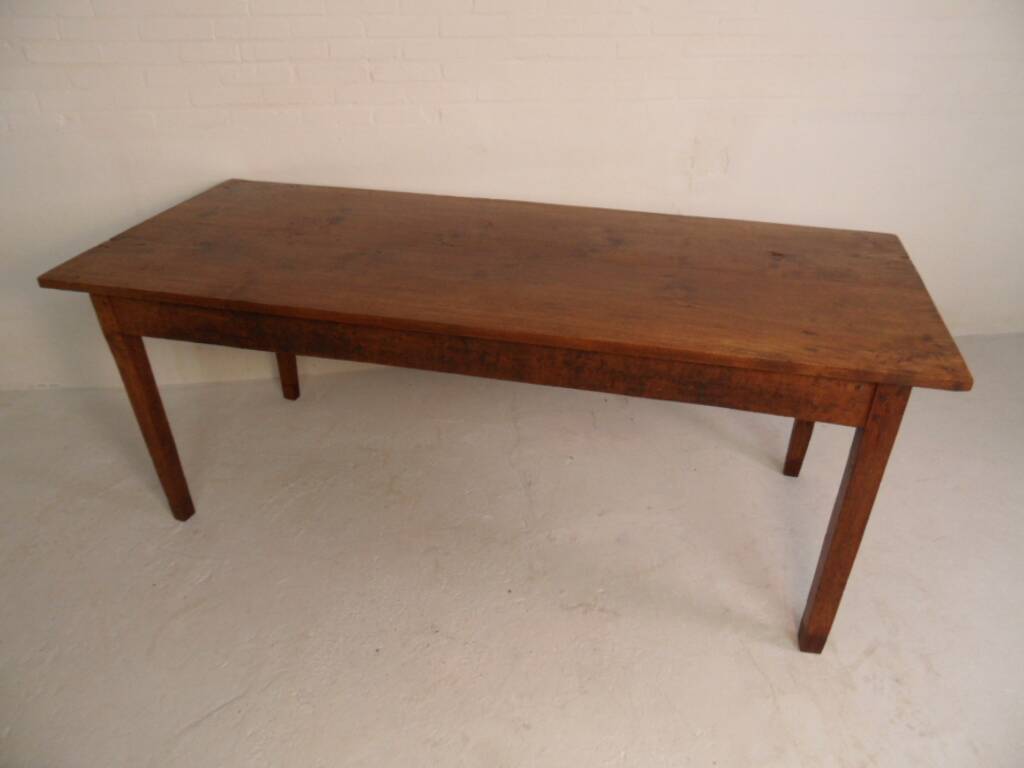 Antique oak French dining table