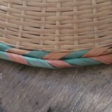 70s rattan pendant light