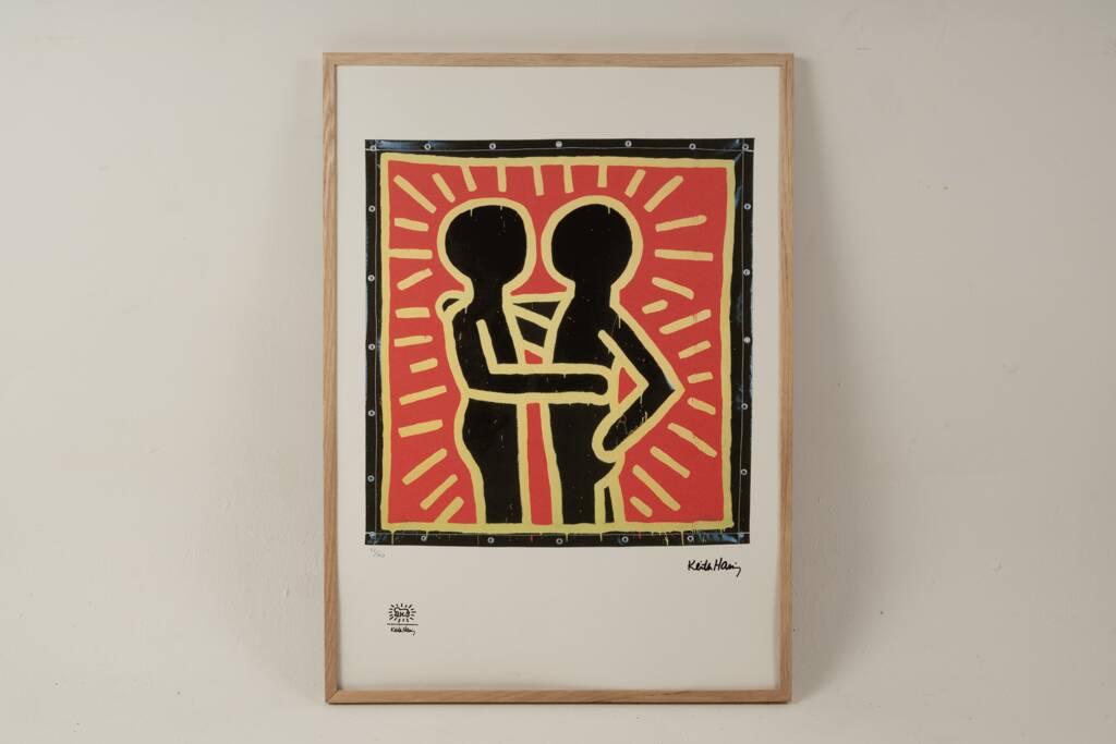 Keith Haring. Numbered colour silkscreen. 1990s.