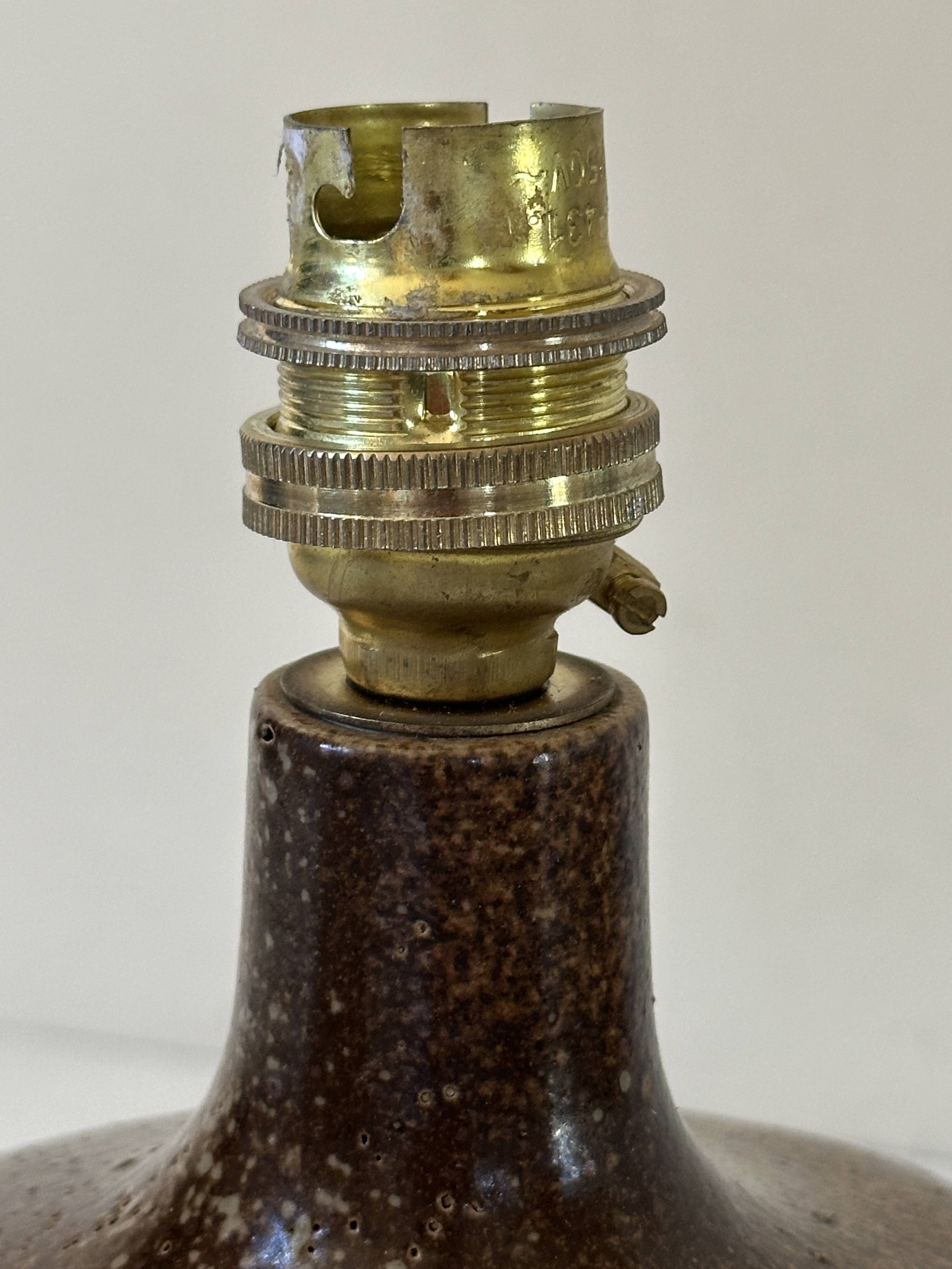 Vintage stoneware ceramic lamp from the 60s