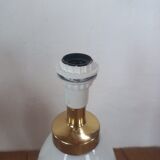 Pied de lampe de table vintage opaline et laiton ikea farad