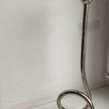 Vintage silver metal candle holder