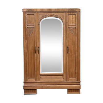 Art Deco oak wardrobe (renovated)