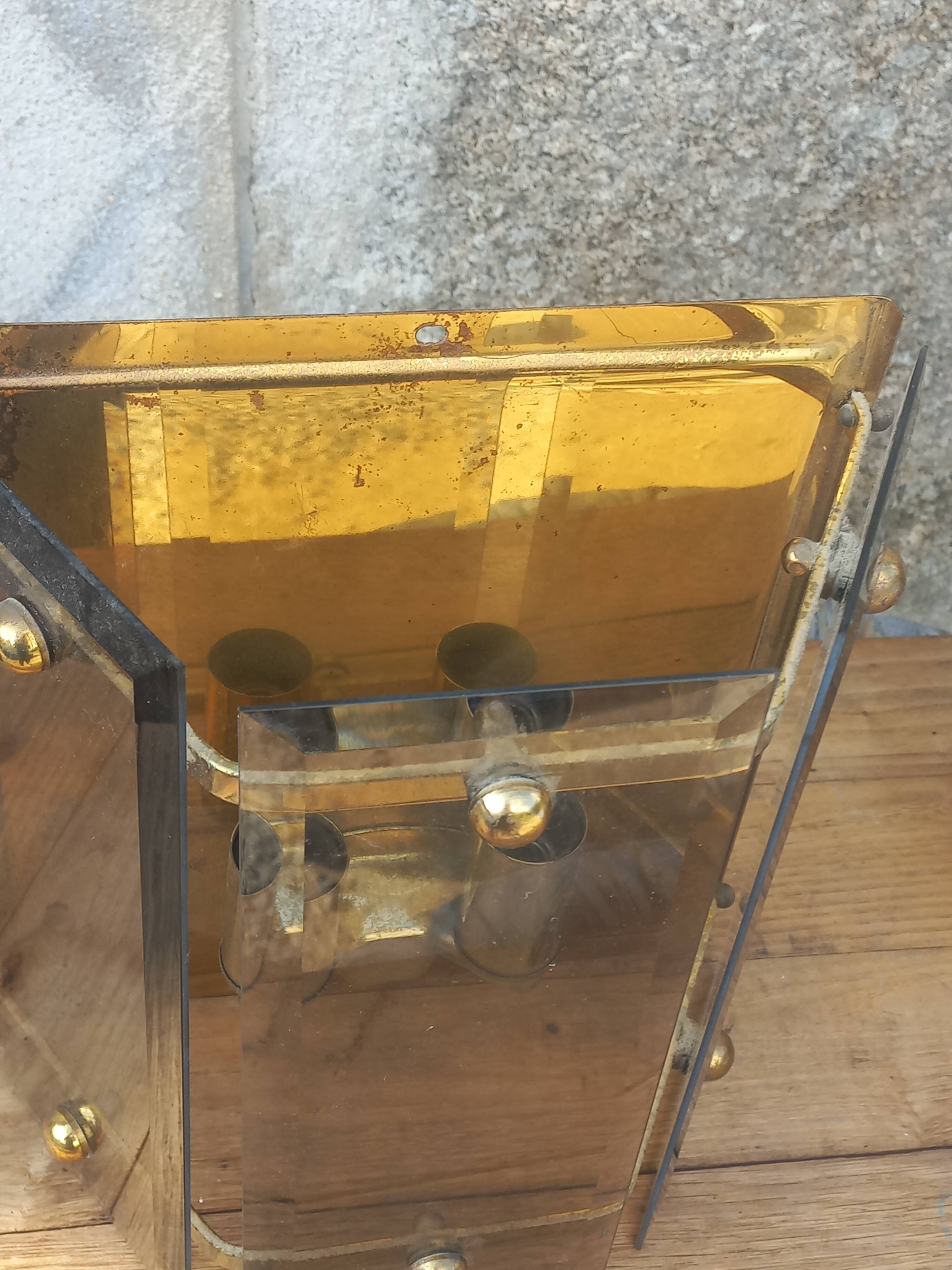 Pair of Pro Brennstelle designer wall lights from the 70s