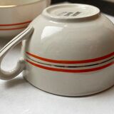 Sarreguemines earthenware coffee cups