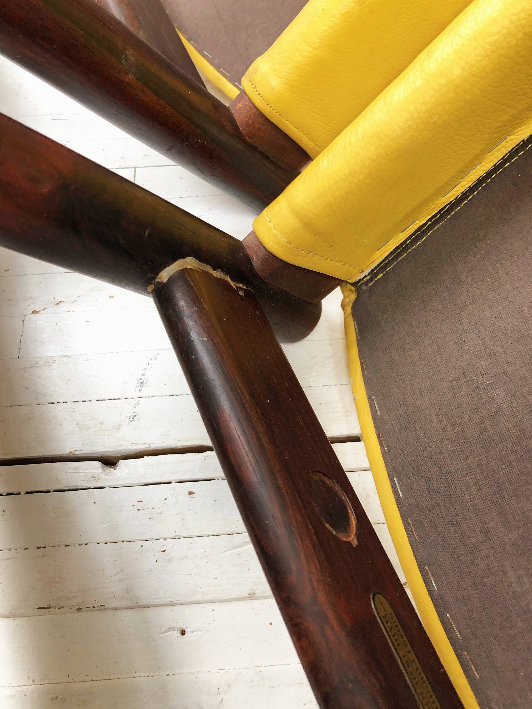 Rosewood leather chairs by Arne Vodder for Sibast