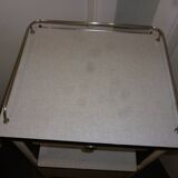 Old bedside on wheels