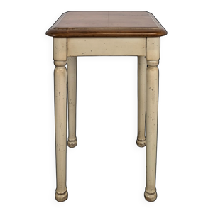 Tabouret laqué et cerusé