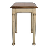 Tabouret laqué et cerusé