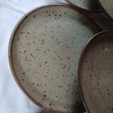 8 flat plates and 1 Vallauris dish