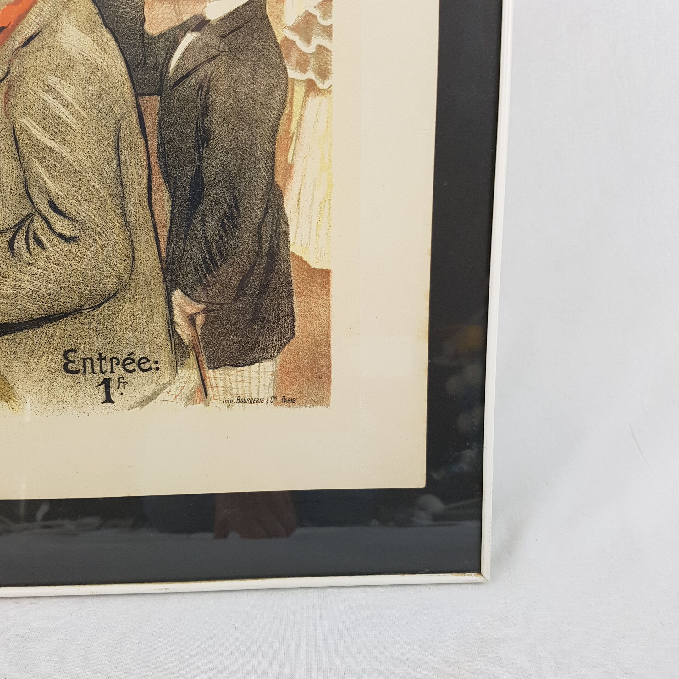 Old lithograph framed 7th exhibition